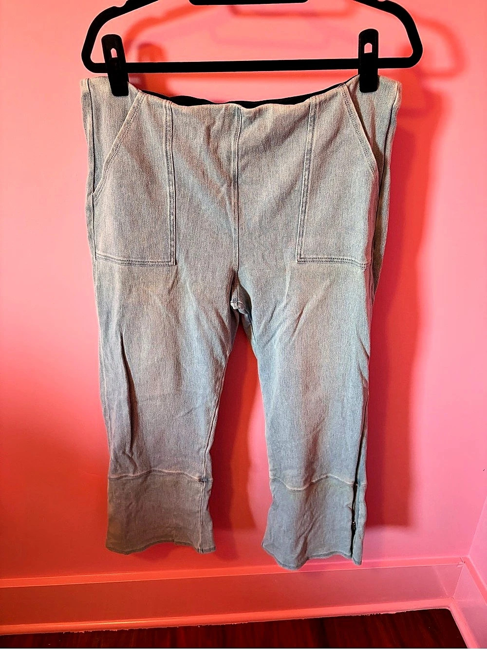 LYSSE Cropped Zip Ankle Pants in Gray XL